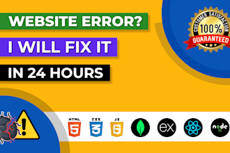 fix website errors, react bugs and api issues fast