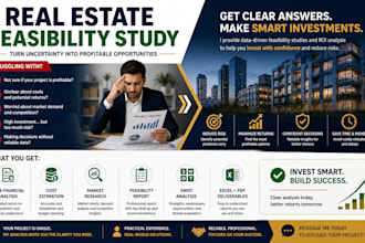 create a real estate feasibility study and ROI analysis
