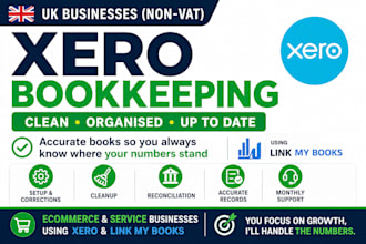 do xero bookkeeping and cleanup for UK ebay sellers