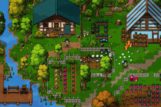 2d top down pixel tileset pixel game art pixel rpg mapbackground asset animation
