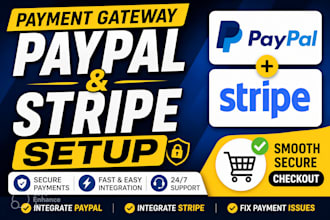 integrate paypal and stripe payment gateway on your website