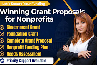 write nonprofit grant proposals for foundation and government grant applications