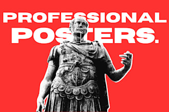 design professional posters for film, brand, social media