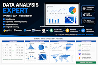 do data cleaning, eda and visualization using python