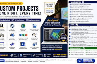 fulfill custom orders on buyer request professionally get buyer request arcgis