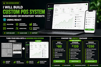 build custom pos system dashboard in react