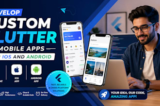 develop custom flutter mobile app for ios and android xano oauth nft fashion app