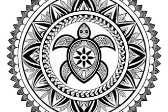 do unique traditional, mandala, polynesian tattoo design