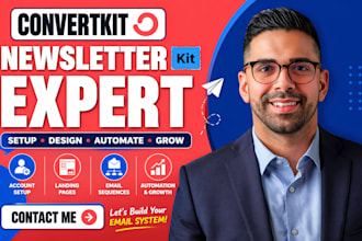 setup covertkit kit landing page convertkit newsletter convertkit email sequence