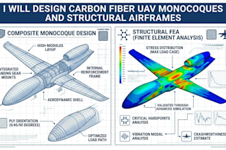 design carbon fiber uav monocoques and structural airframes