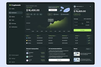 build a professional crypto tracking dashboard with live data and modern UI