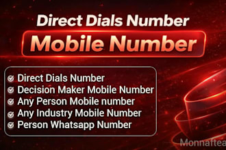 decision maker mobile numbers for cold calling data enrich email appending