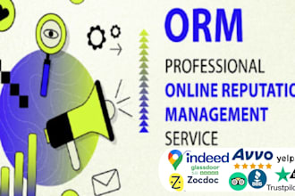 do ORM service, online reputation management and improve your brand reputation