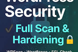 secure your wordpress site and run a full security scan