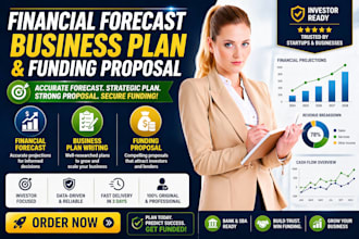 provide a financial forecast, business plan writing and funding proposal