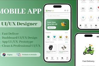 design modern app UI UX in figma