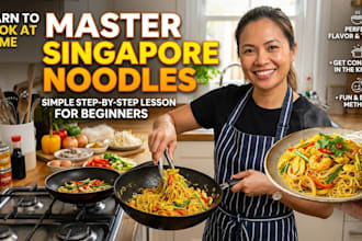 teach you how to cook singapore noodles