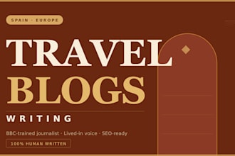 write SEO travel blogs about spain and europe