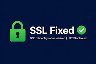 fix your SSL certificate and dns misconfiguration fast