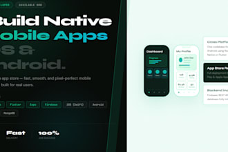 build a mobile app for ios and android using react native or flutter
