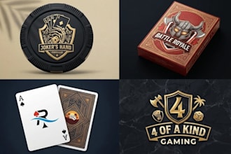 design custom poker chip or game, poker card, poker logo