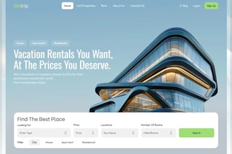 create vacation rental website, property management, airbnb  short term rental