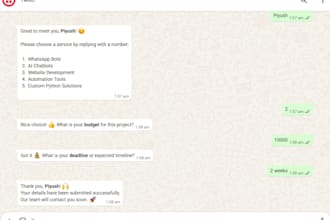 build a whatsapp bot for your business using twilio and python