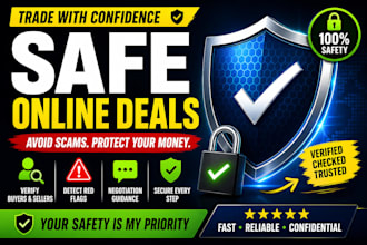 verify and safely negotiate online deals to avoid scams