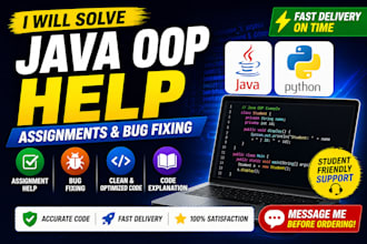 solve java oop assignments and fix bugs with clear explanation