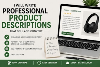 write SEO product descriptions that sell