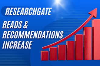 increase your reads, followers and recommendations on researchgate