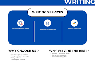 write accurate medical and health articles for your blog