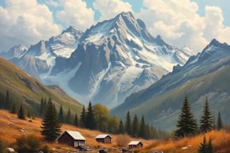 paint a real oil painting on canvas
