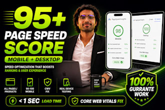 speed up wordpress website speed, mobile and desktop page speed optimization