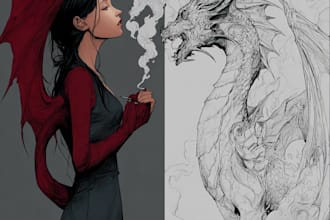 draw your fantasy illustration