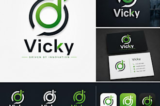 create premium abstract logo design with brand identity