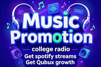 promote your music on college radio, boost spotify streams or qobuz SEO growth