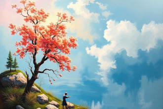 paint an oil painting on canvas
