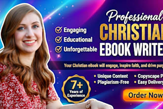 be your christian writer christian ebook ghostwriter