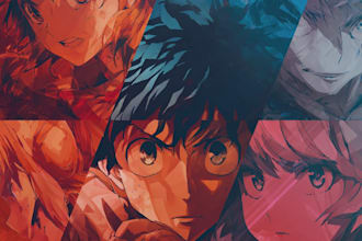design eye catchy anime banners
