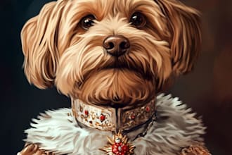 draw realistic pencil sketch drawing pet portrait from