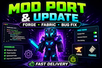 port and update your minecraft forge or fabric mod fast