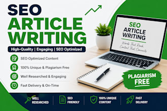 write SEO optimized blog articles and website content
