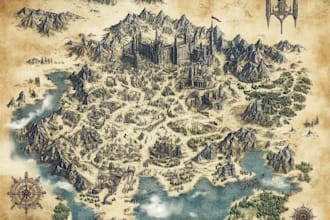 create isometric and 3d style map illustrations