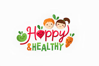 make unique daycare, children, baby shop logo your brand identity