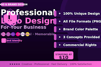 design a professional and modern logo for your business