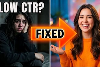 fix low CTR youtube thumbnails for more clicks