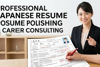 polish and review your professional japanese resume and CV