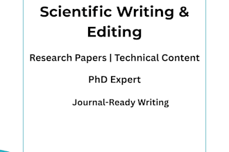 write or edit scientific research content professionally