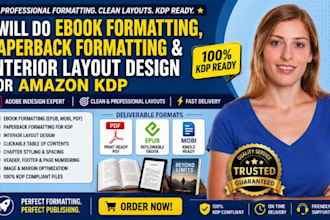 design and redesign ebook interiors and book covers on adobe indesign